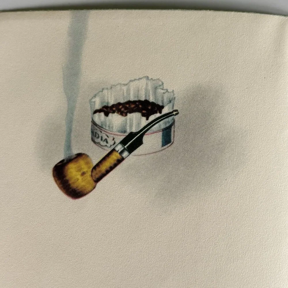 Vintage Father’s Day Greeting Card Grandfather Pipe Cigars Tobacco Smoking